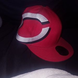 Red and black hat